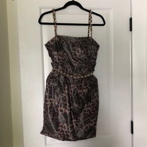MOSCHINO cheapandchic leopard mini dress